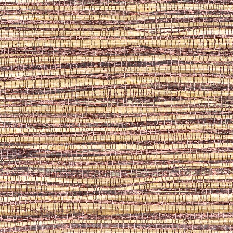 Metallized Flax - Aubergine Wallpapers | Schumacher