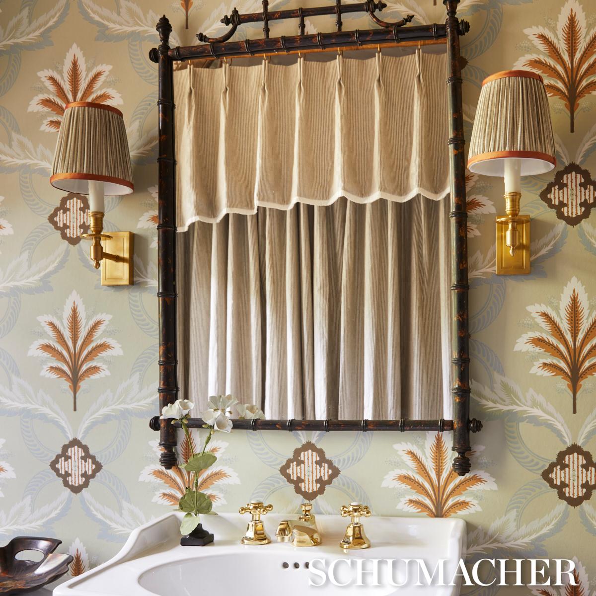 Front Waltz - Sage Wallpapers | Schumacher
