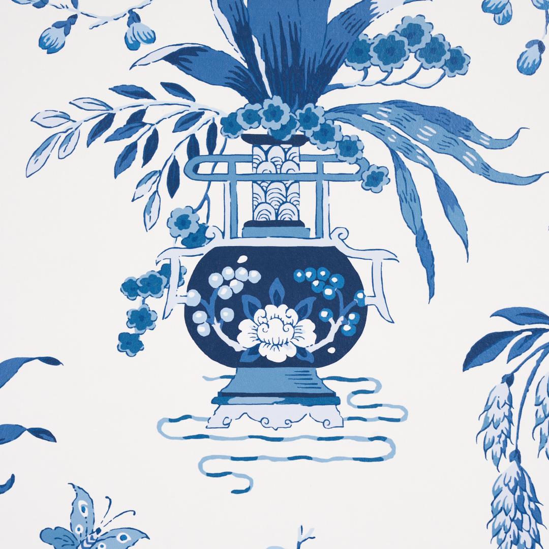 Ming Vase Porcelain Wallpapers Schumacher