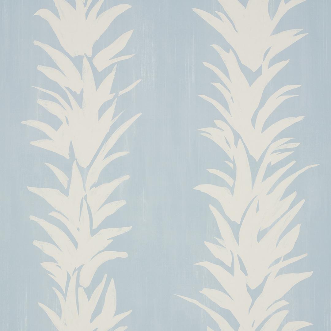 White Lotus - Soft Blue Wallpapers | Schumacher