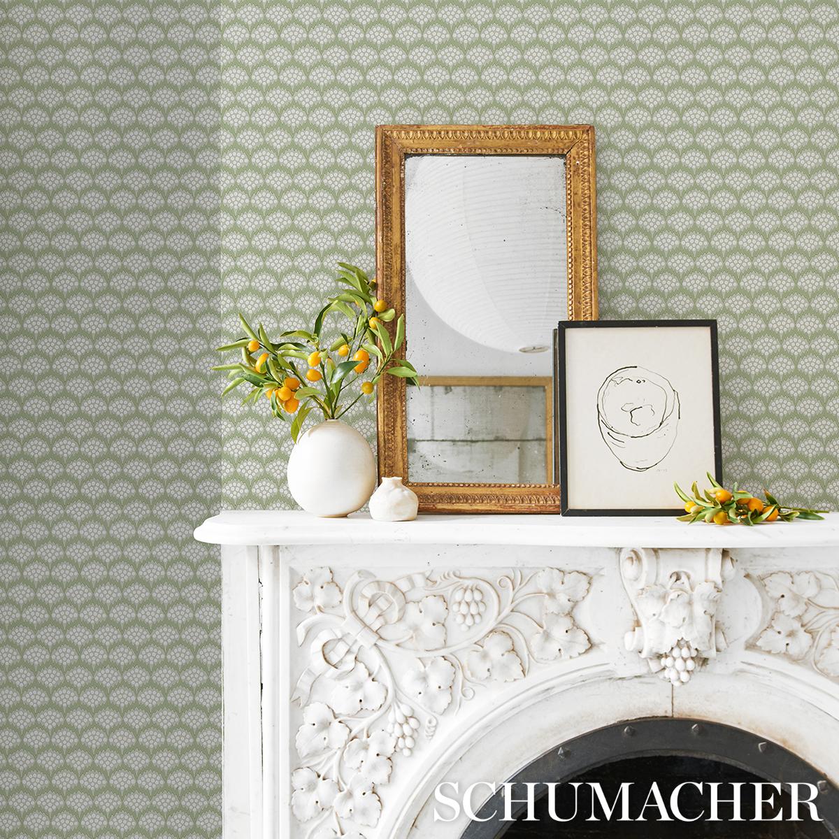 Pollen - Moss Wallpapers | Schumacher