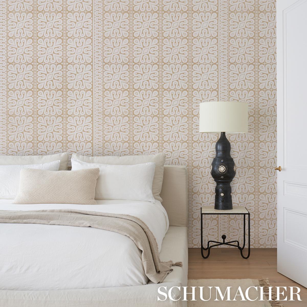 Borneo Grasscloth White Wallpapers Schumacher
