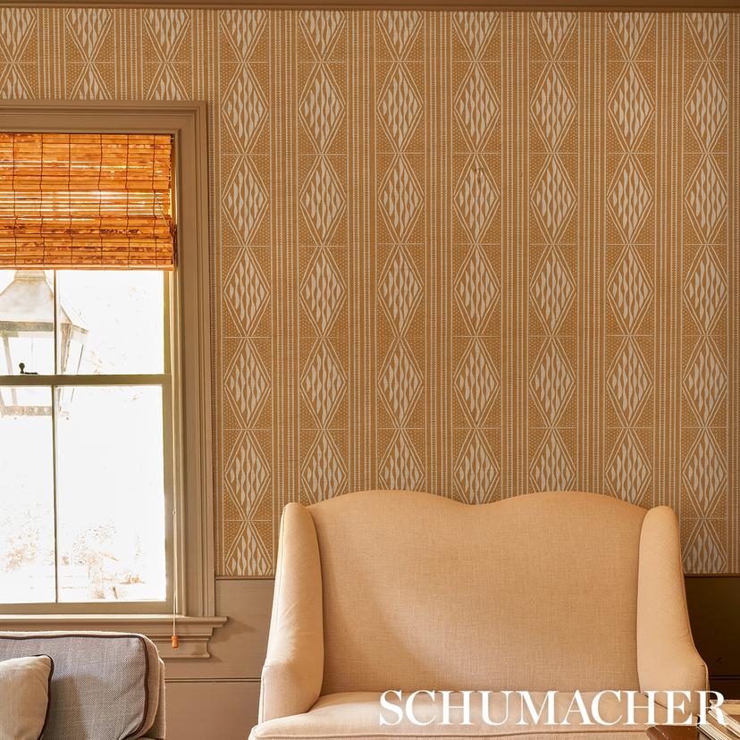 Cassava - Sable Wallpapers | Schumacher