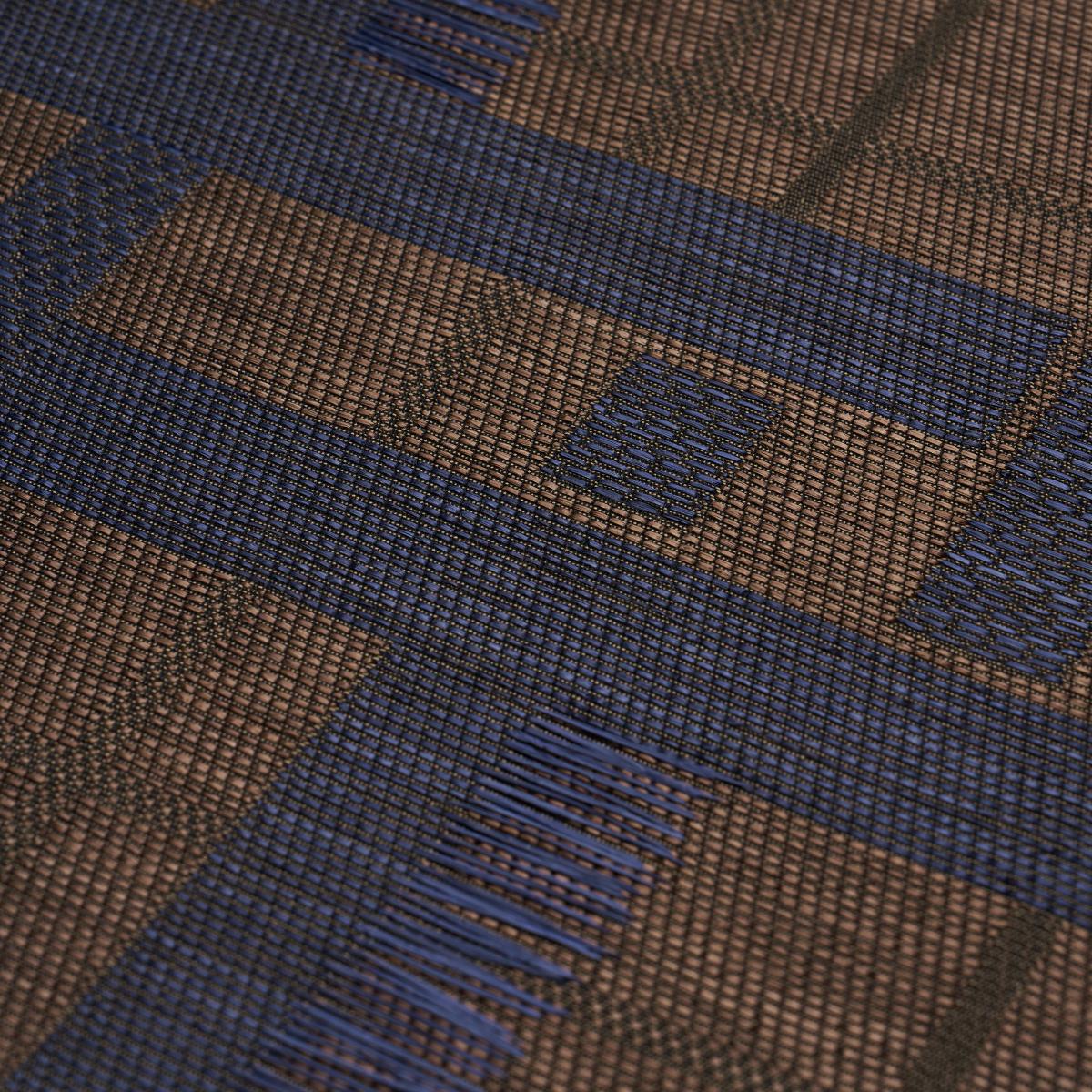 AXEL PLAID WALLCOVERING_NAVY/ESPRESSO