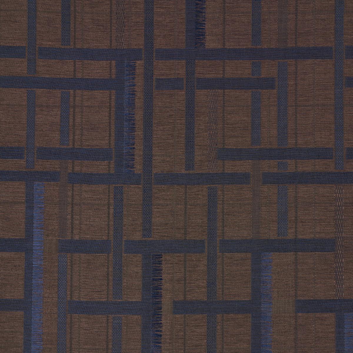 AXEL PLAID WALLCOVERING_NAVY/ESPRESSO