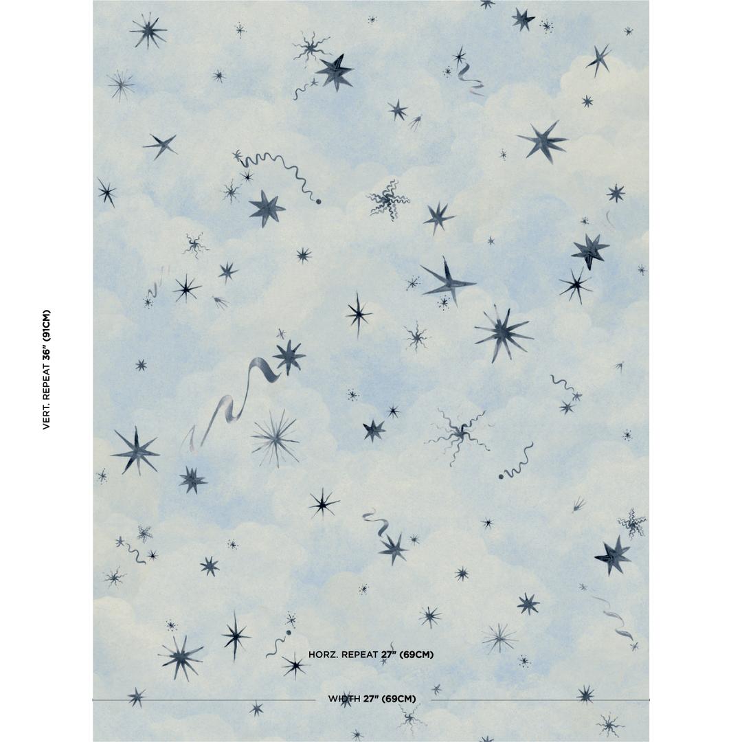 Luminaries - Clear Blue Wallpapers | Schumacher