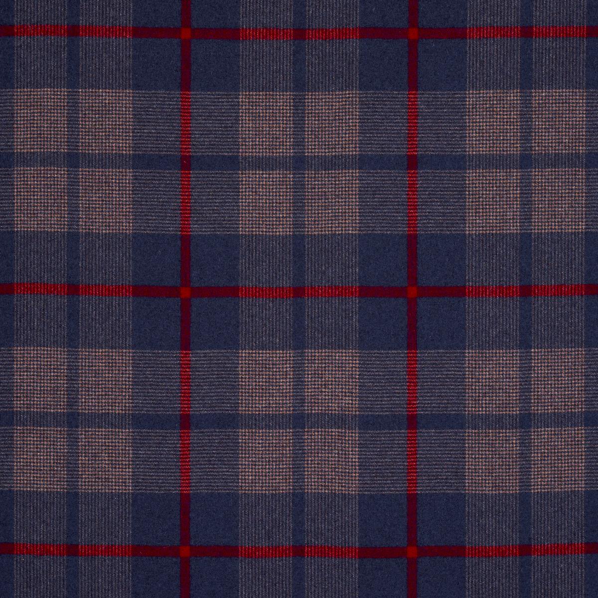 Montana Wool Plaid Navy Fabrics Schumacher