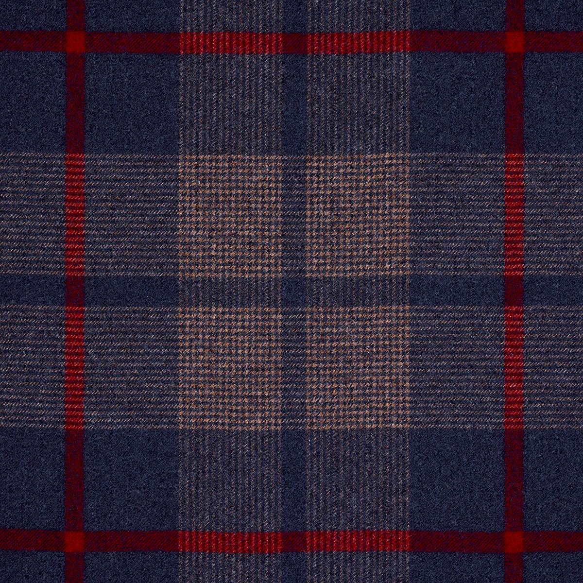 Montana Wool Plaid Navy Fabrics Schumacher