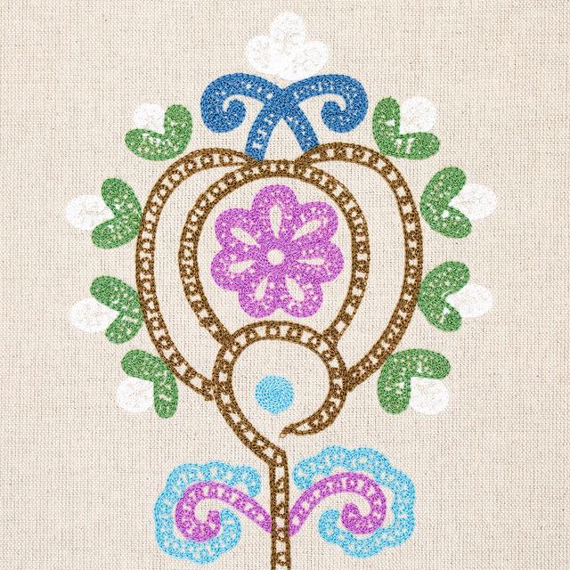 Estrella Embroidery Jewel Fabrics Schumacher