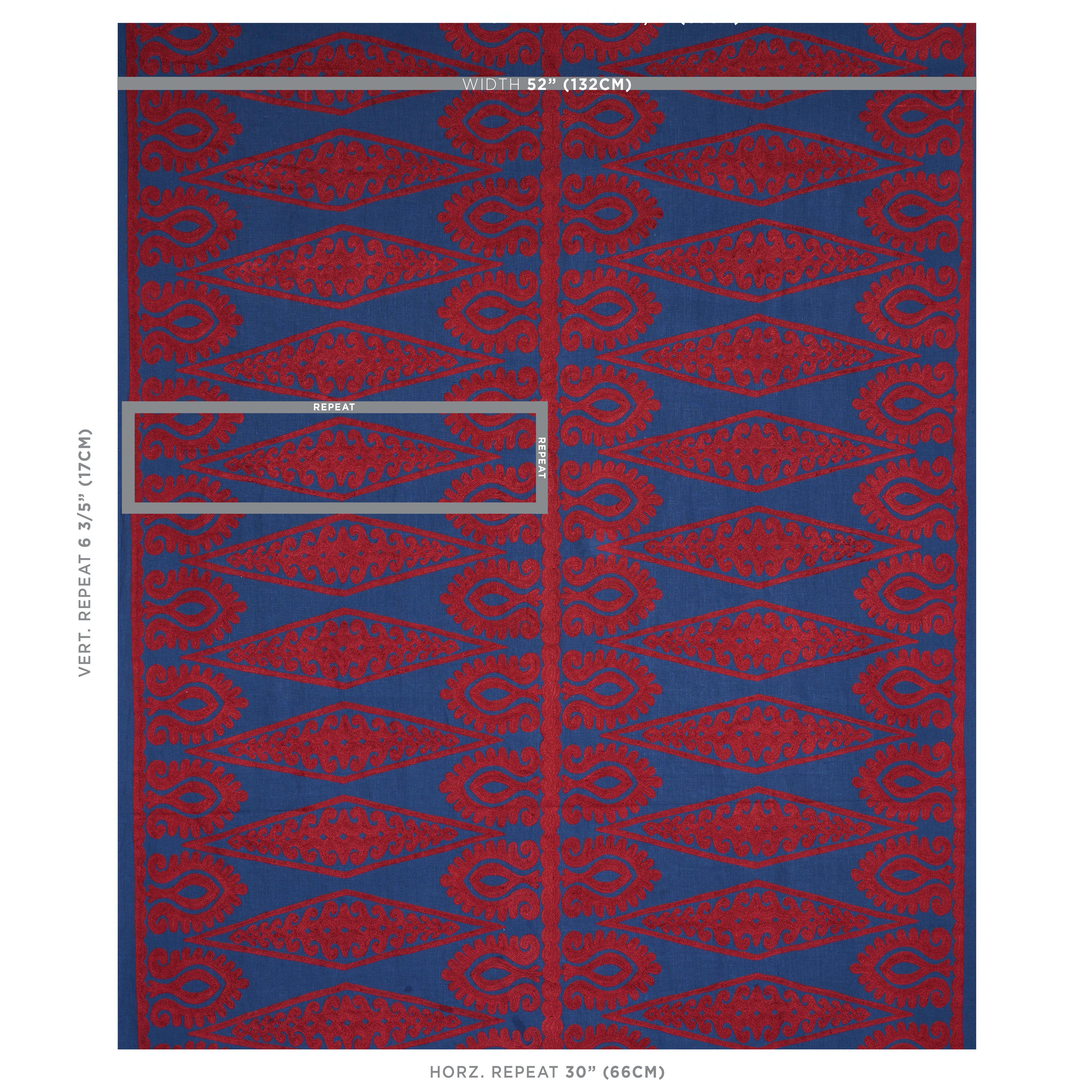 SEEMA EMBROIDERY_BLUE & RED