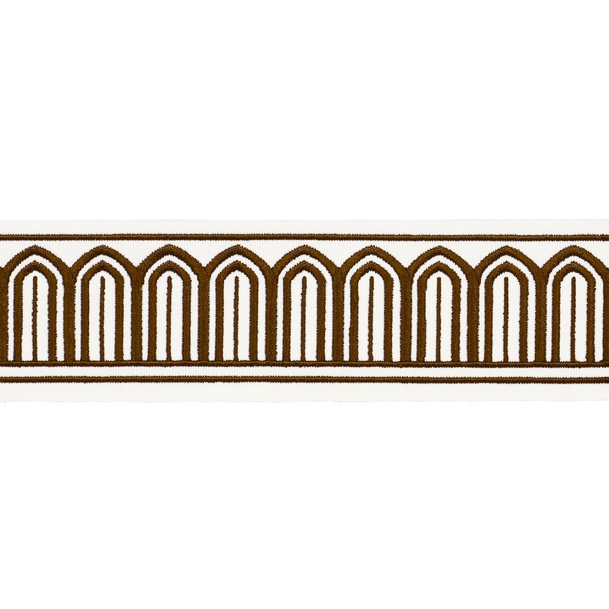 ARCHES EMBROIDERED TAPE MEDIUM_BROWN