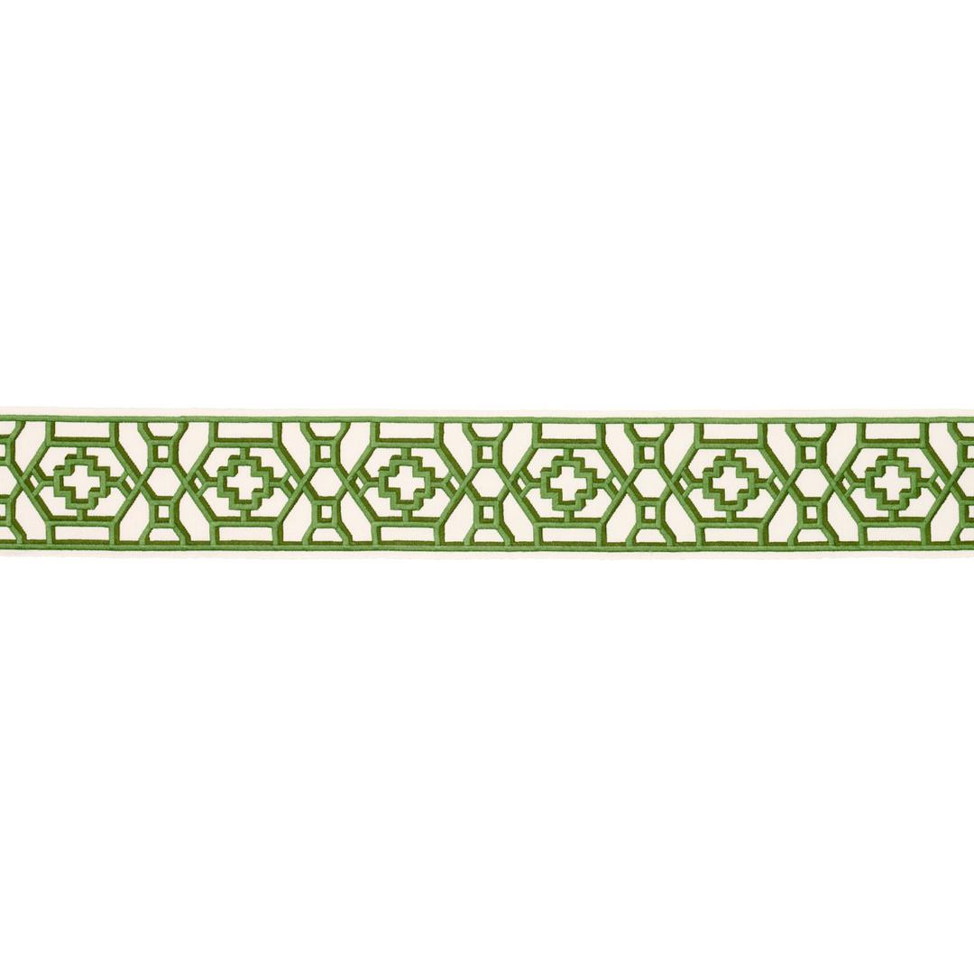 Zanzibar Trellis Tape - Jade Trims | Schumacher