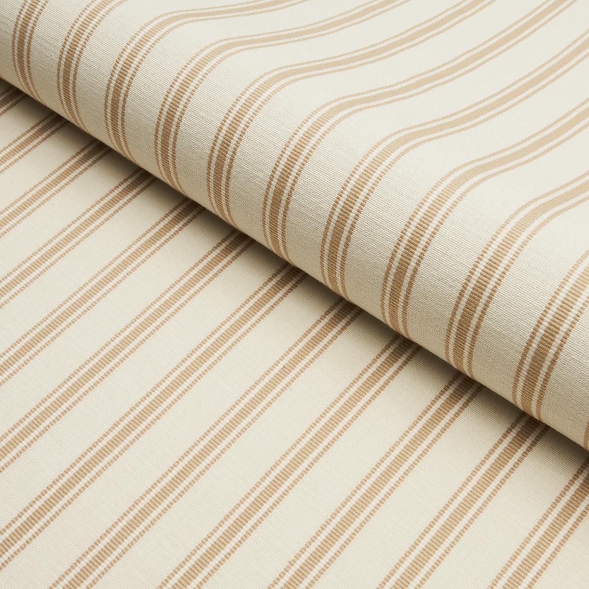 Marquet Ticking Stripe Sand Fabrics Schumacher