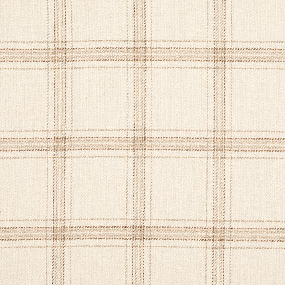 Blackburn Merino Plaid Ivory Fabrics Schumacher