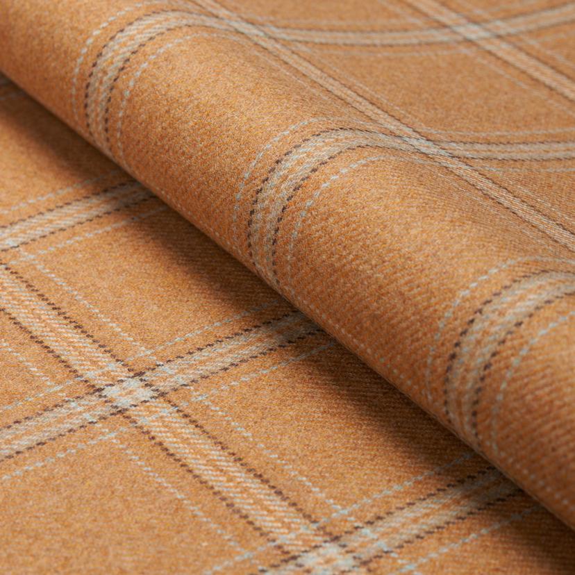 Blackburn Merino Plaid Camel Fabrics Schumacher