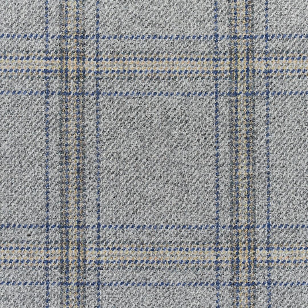 Blackburn Merino Plaid Grey Fabrics Schumacher