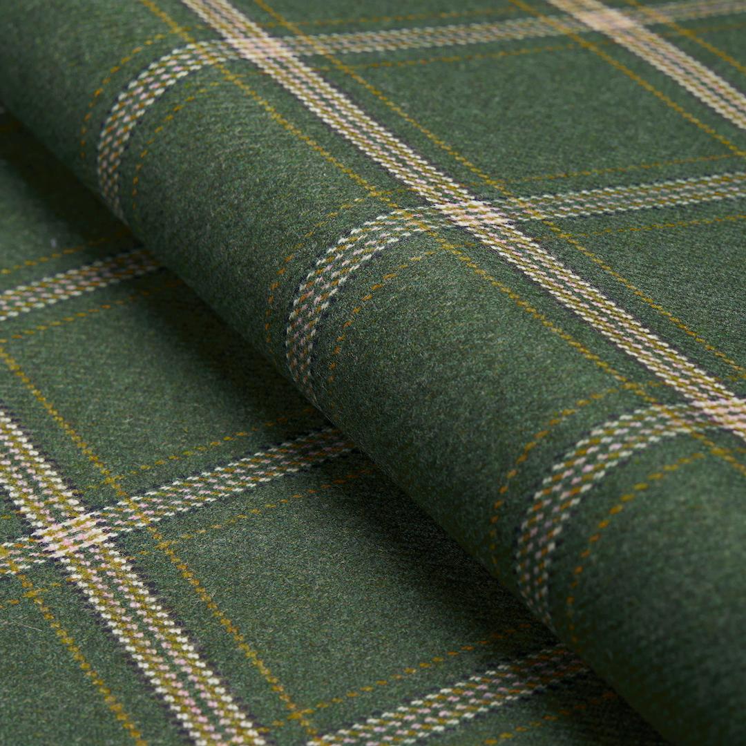 Blackburn Merino Plaid Green Fabrics Schumacher