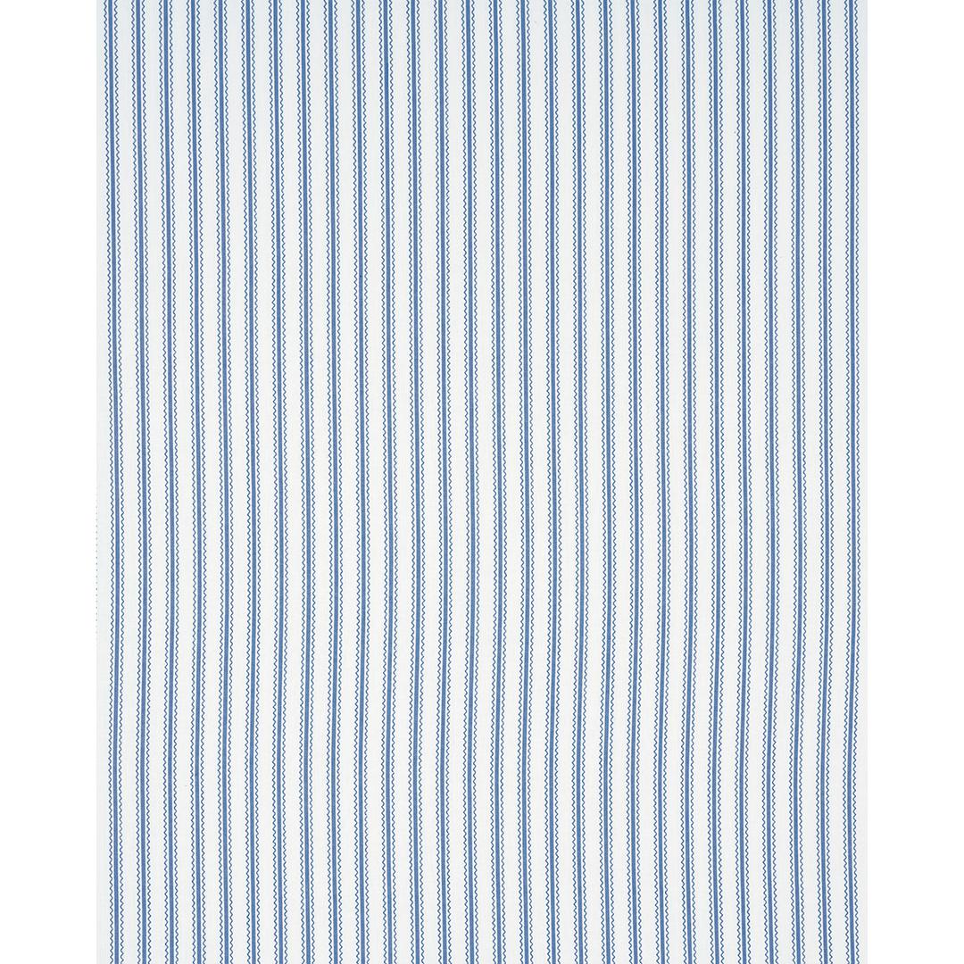 Birdie Ticking Stripe - Indigo Fabrics | Schumacher