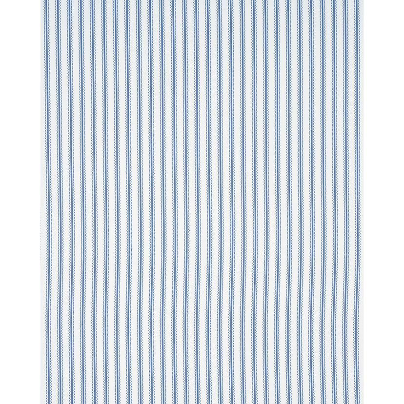 Birdie Ticking Stripe - Indigo Fabrics | Schumacher