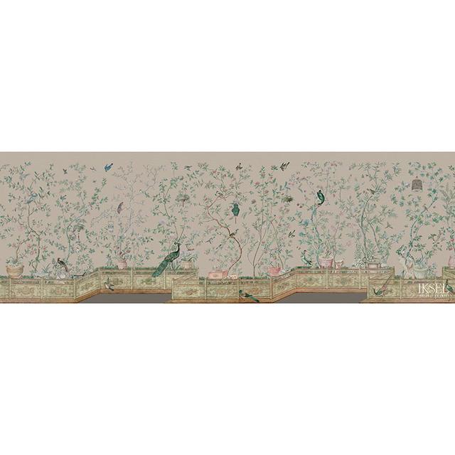 Xanadu Balustrade Chai Wallpapers Schumacher