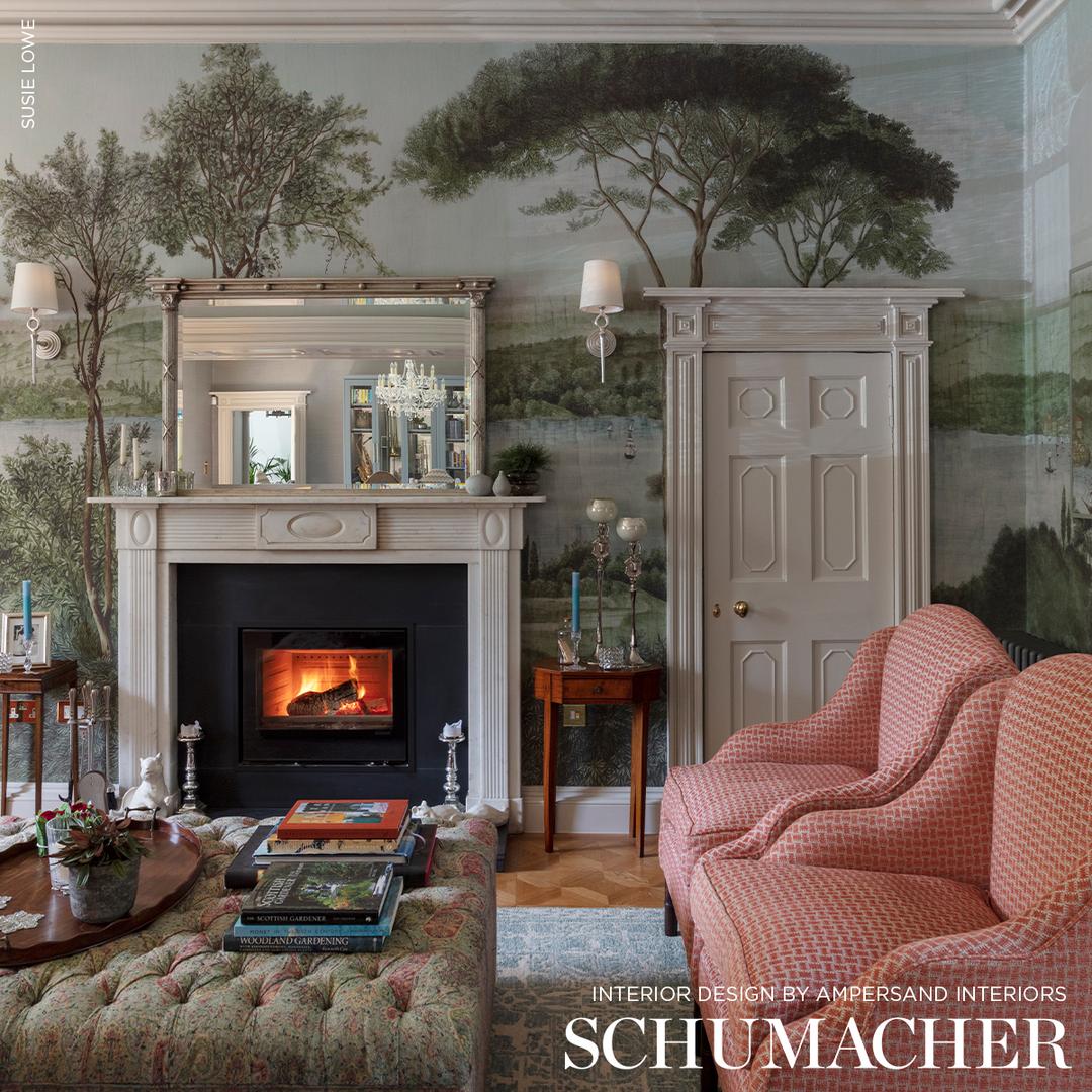 Romantic Bosphorus - Multicolor Wallpapers | Schumacher