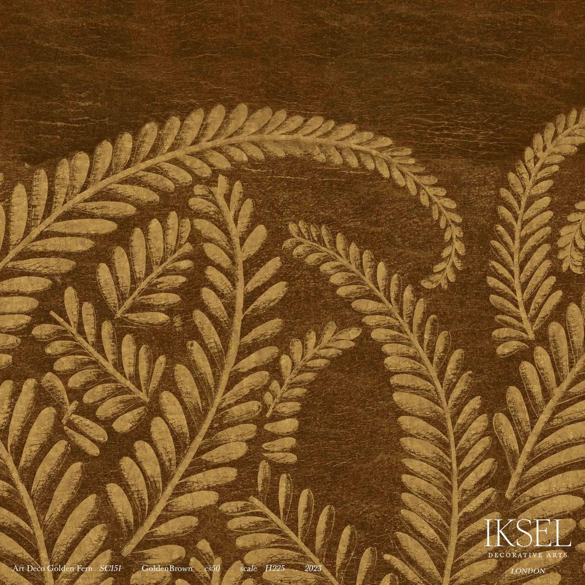 ART DECO GOLDEN FERN_GOLDEN BROWN