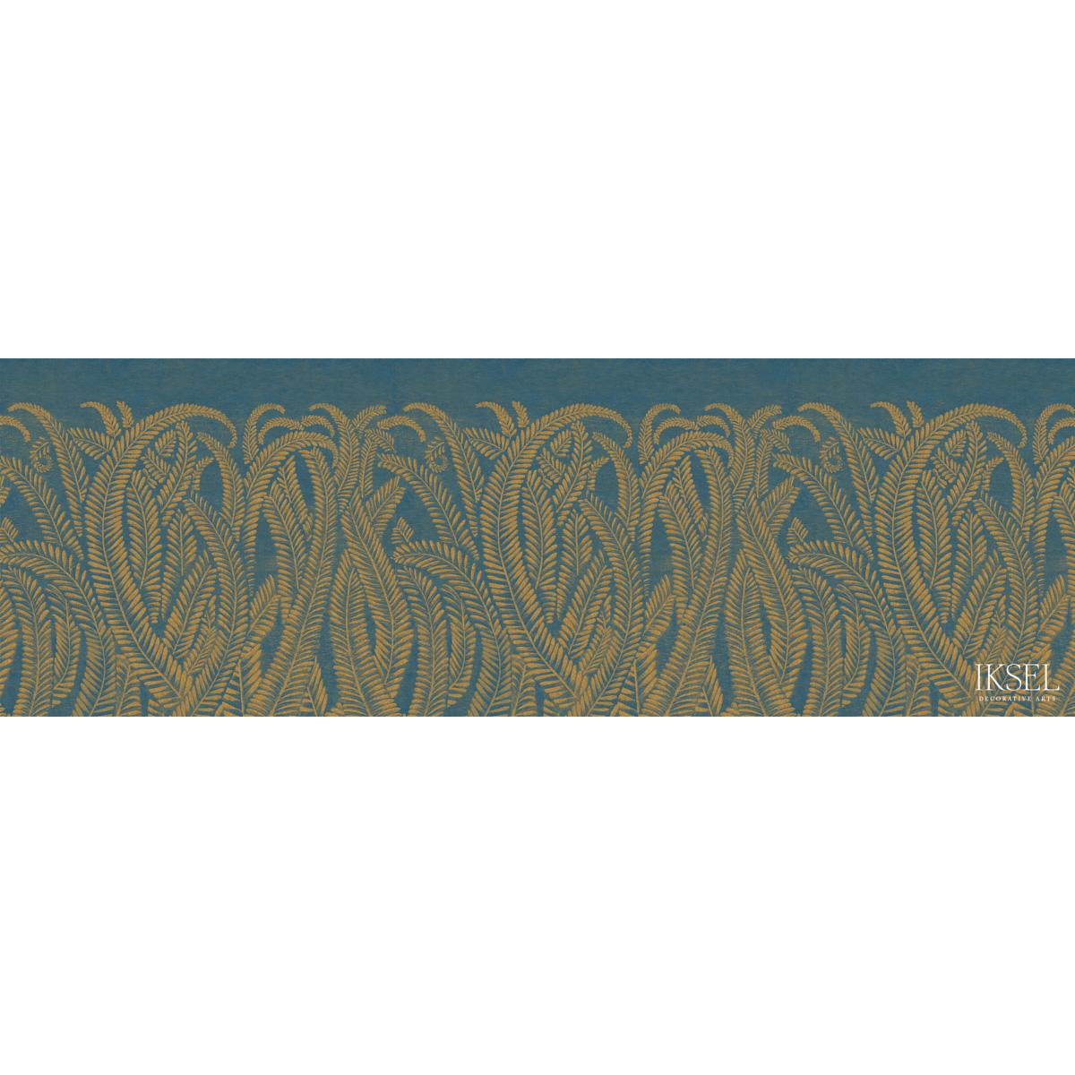 ART DECO GOLDEN FERN_GOLDEN BLUE