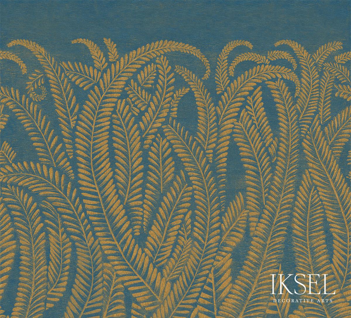 ART DECO GOLDEN FERN_GOLDEN BLUE