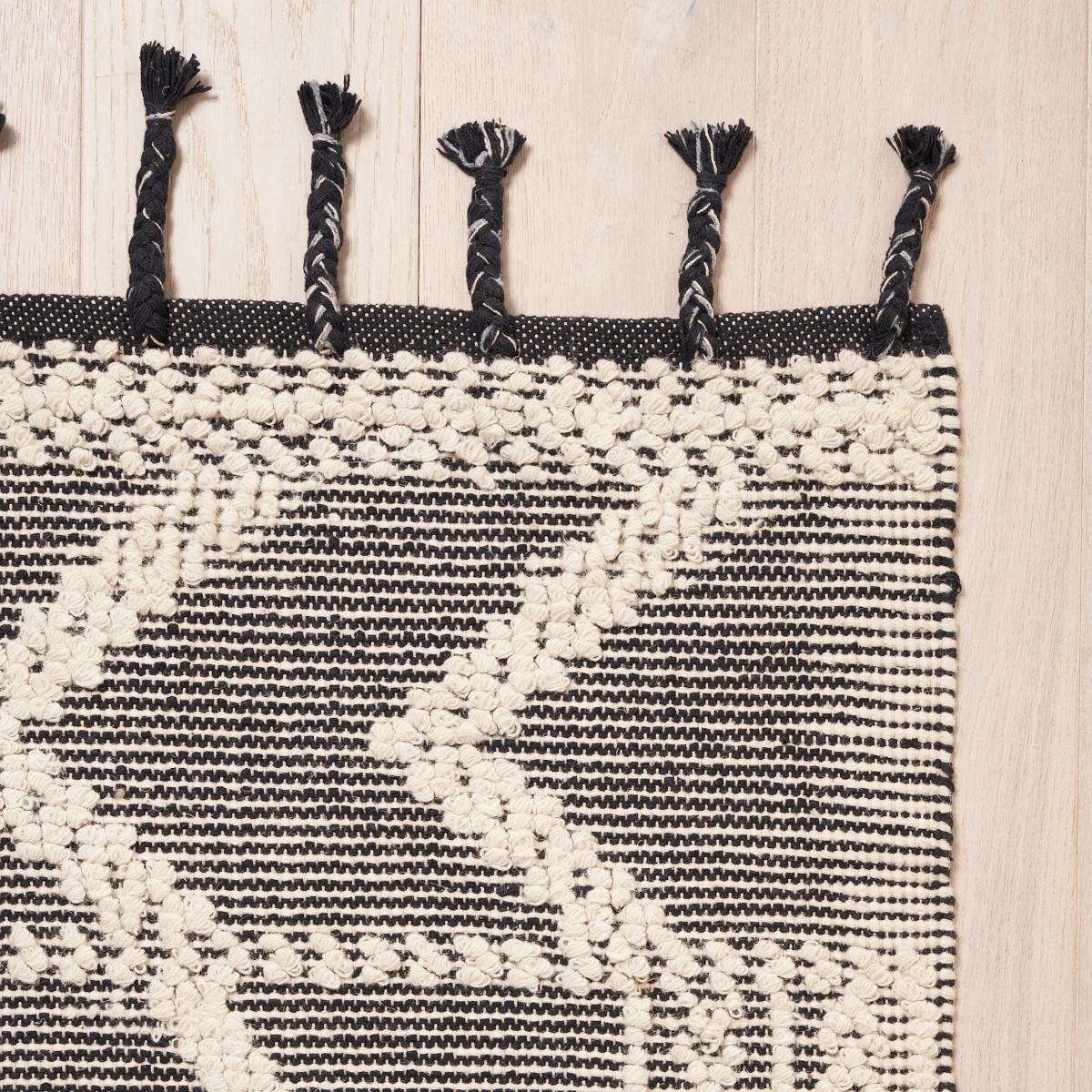 Malta French Knot Rug Charcoal Rugs Schumacher