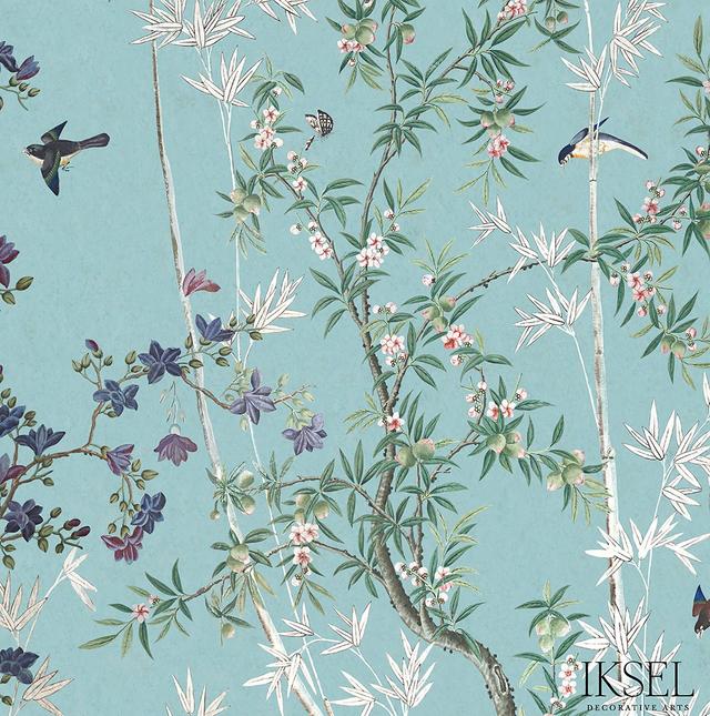 Eastern Eden - Turquoise Fabrics | Schumacher