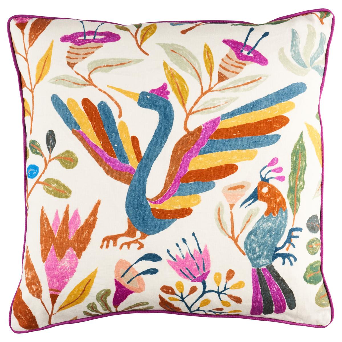Canopy Pillow Multi Birds Pillows & Accessories Schumacher