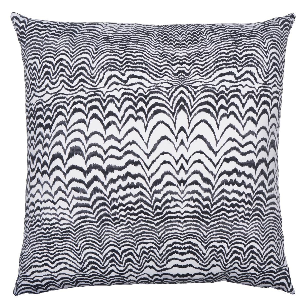 Ink Wave Print I/O Pillow_BLACK