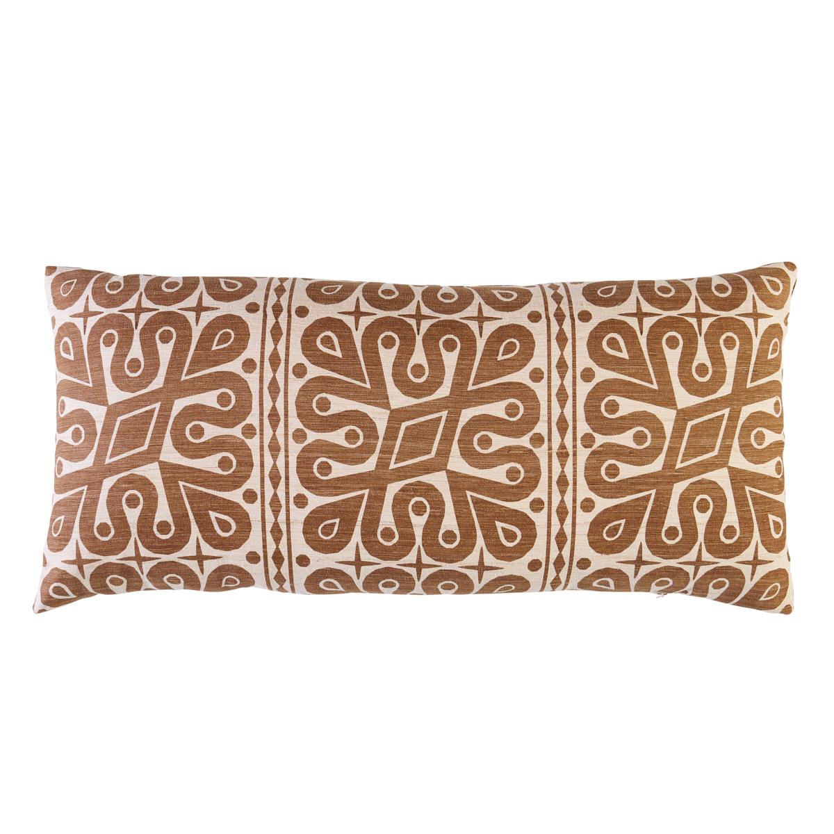 Borneo Silk Pillow - Brown Pillows & Accessories | Schumacher