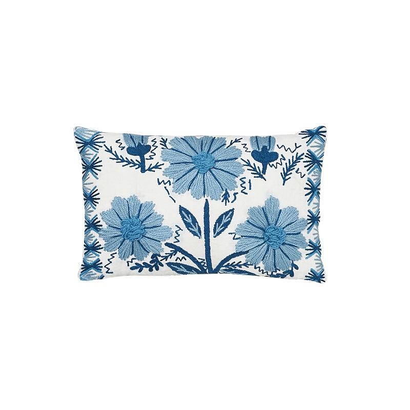 Marguerite Embroidery Pillow A_SKY