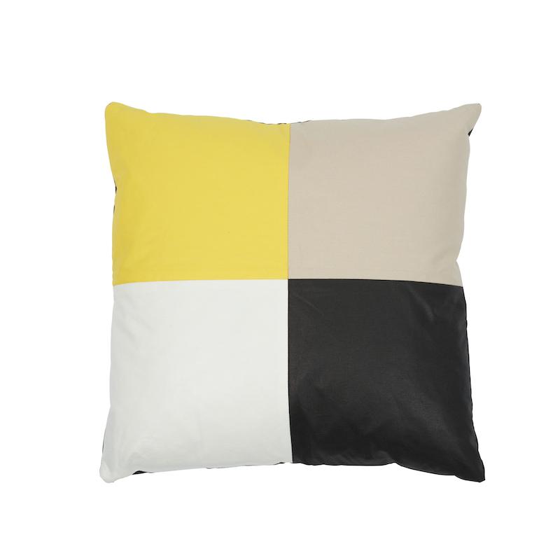 Cecil Cotton Chintz Pillow_YELLOW WITH NEUTRALS
