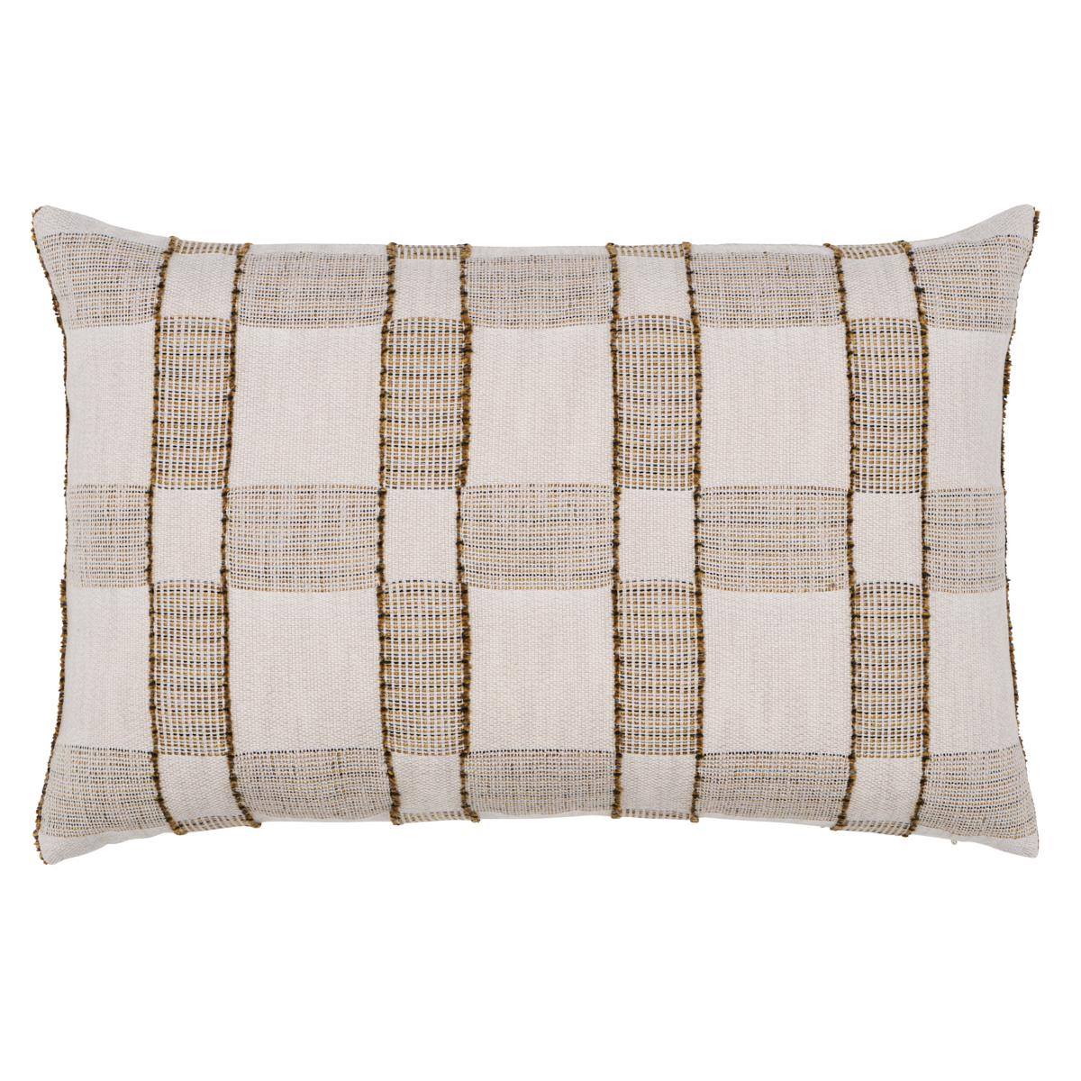 Elko Plaid Pillow Straw Pillows & Accessories Schumacher