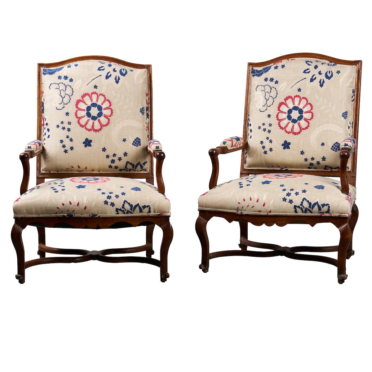 Pair of 18th C. Fauteuils Chairs_null