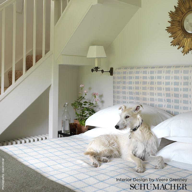 Townline Road Aqua Fabrics Schumacher