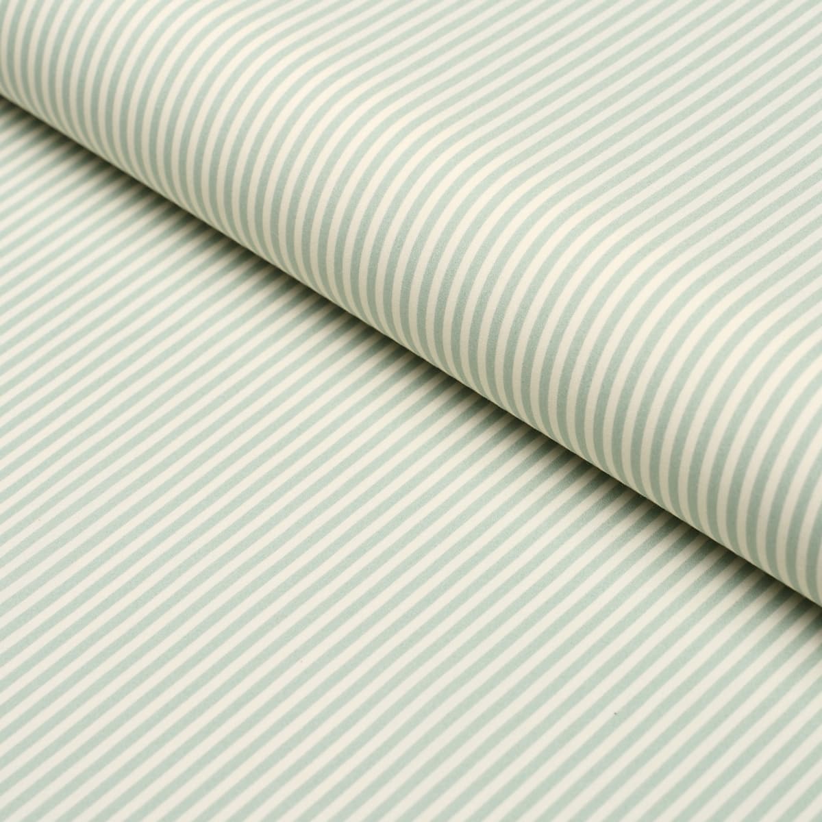 NEWPORT POPLIN STRIPE - AQUA