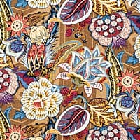 ZANZIBAR LINEN PRINT - CERULEAN
