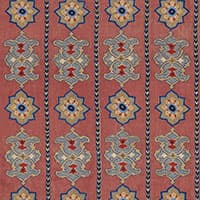 TEMARA HAND-EMBROIDERED PRINT - POMEGRANATE
