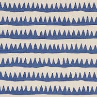 CORFU HAND PRINTED STRIPE - NAVY