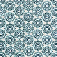 ROSE HAND BLOCK PRINT - BLUE