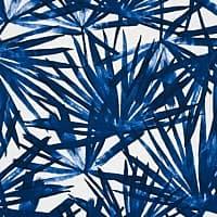 SUNLIT PALM LINEN - BLUE