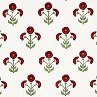 Saranda Flower Embroidery - CARDINAL
