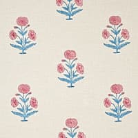 POPPY HAND BLOCK PRINT - ROSE & SKY