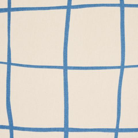 Painterly Windowpane - Blue Fabrics | Schumacher