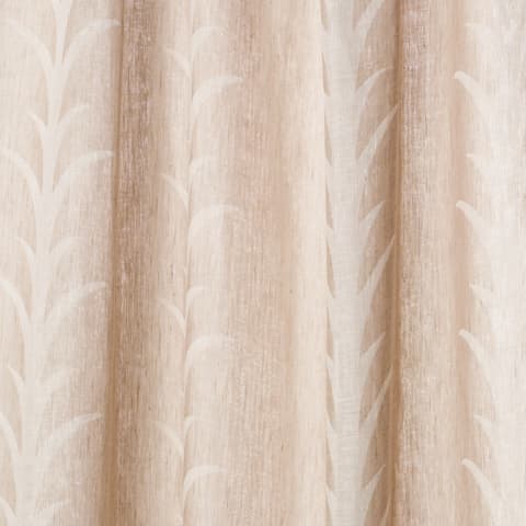 ACANTHUS STRIPE SHEER - TAUPE