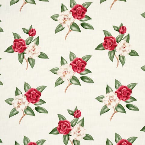 CASABLANCA FLORAL INDOOR/OUTDOOR - GARNET