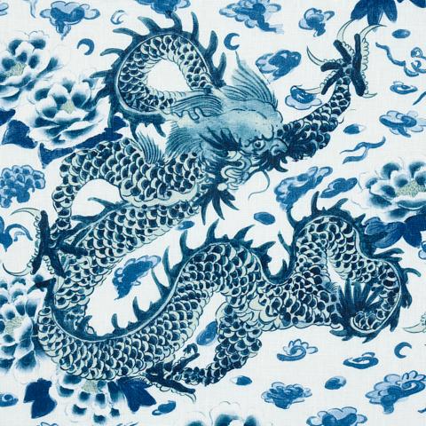 Empress Dragon - Delft Fabrics | Schumacher